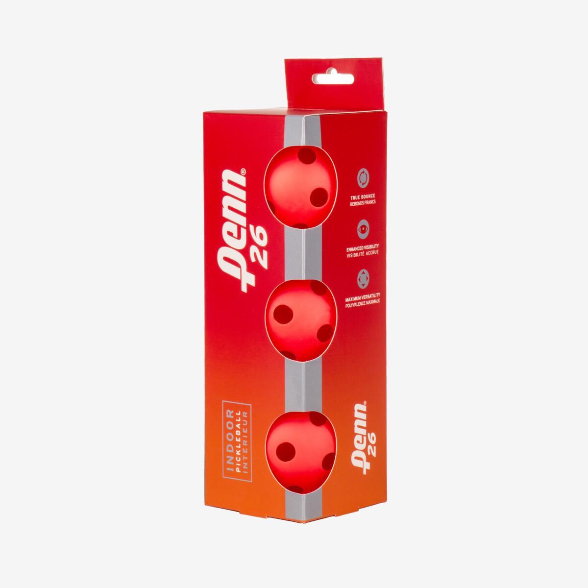 Penn 26 Pickleball boll 3-pack röd