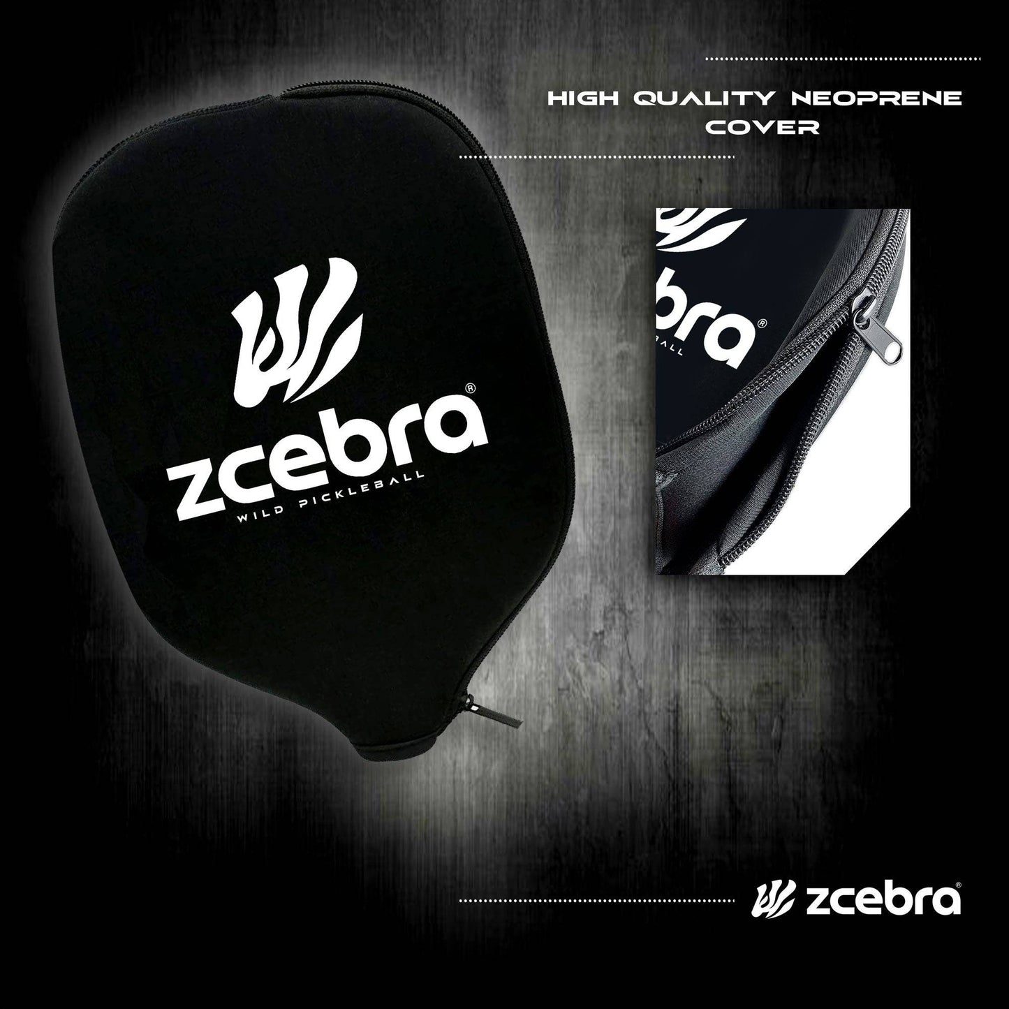 Zcebra Graphite Picklaball racket Pink fodral