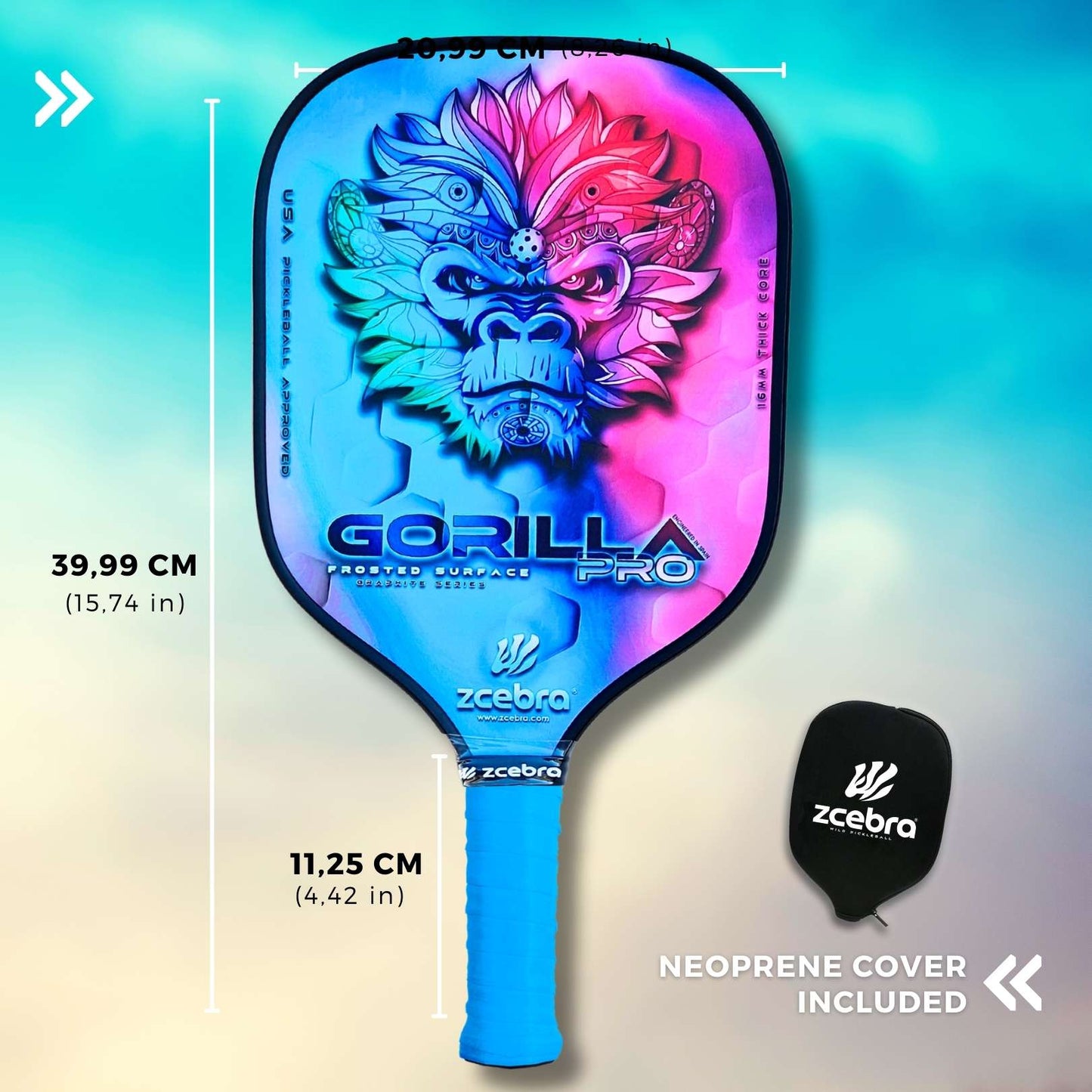 Zcebra Gorilla Pro mått längd bredd