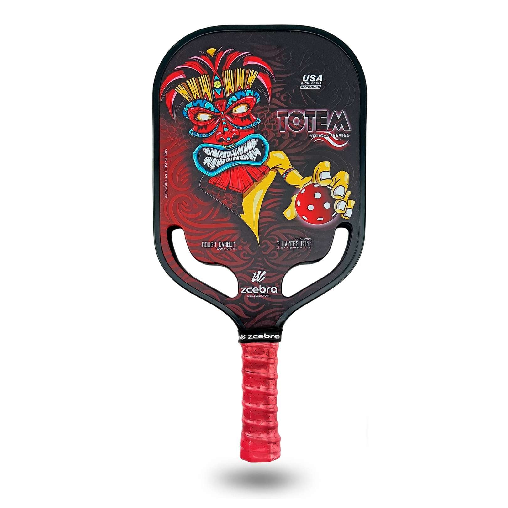 Zcebra Totem Pickleball racket Färgglatt tryck