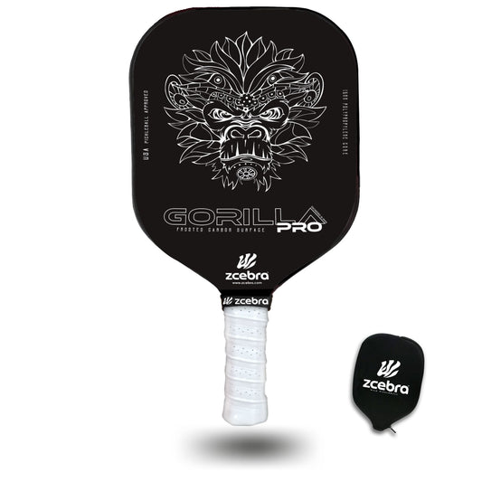 Zcebra Gorilla Pro Black Pickleball Racket Svart